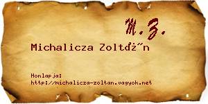 Michalicza Zoltán névjegykártya
